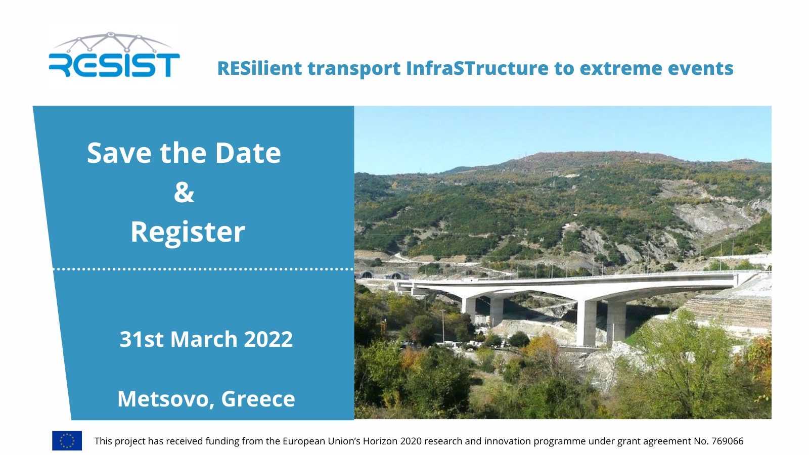 Read more about the article RESIST Project organises a Pilot workshop and demonstration (31st March, Metsovo, Greece)